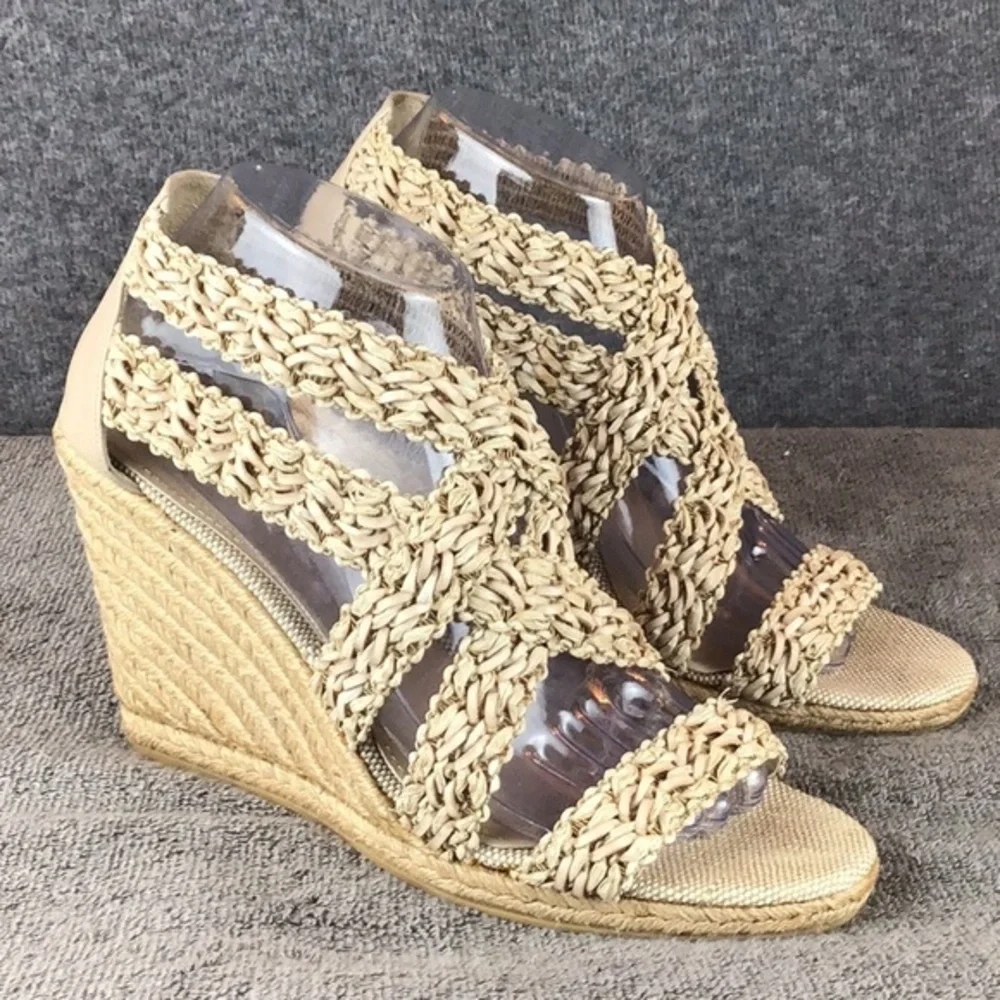 Jean-Michel Cazabat Espadrilles Wedge Sandals Sz‎ 8.5